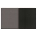 United Visual Products Triple Door Radius Corkboard, 72"x36", Hea, UV7015RC-BLACK-PEARL UV7015RC-BLACK-PEARL